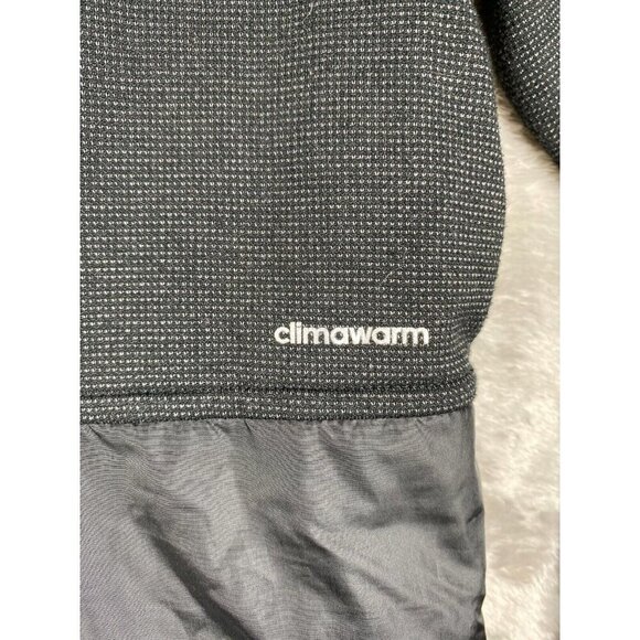 Adidas ClimaWarm Black Pullover Hoodie Women's Medium Thermal Athletic Layer - Picture 8 of 14